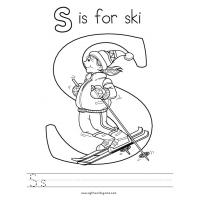 S sound coloring pages