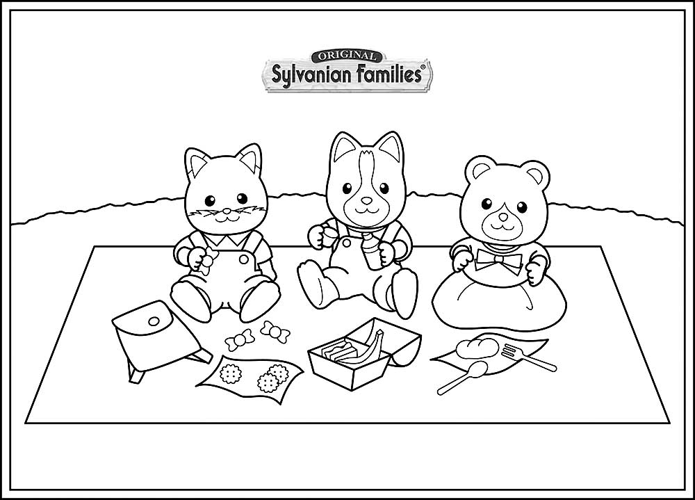 Calico Critters Free Coloring Pages Mouse Calico Critters Coloring 