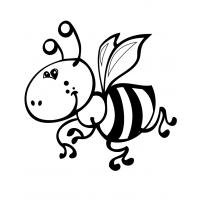 Cute bumble bee coloring pages