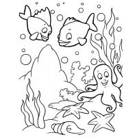 Sea fish coloring pages