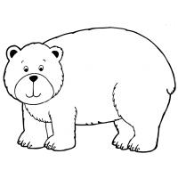 Brown bear coloring pages