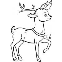 Baby reindeer coloring pages