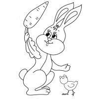 Carrot coloring pages