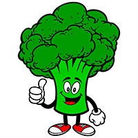 Broccoli coloring pages