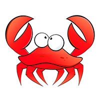 Crab coloring pages