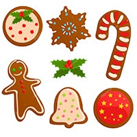 Christmas treats coloring pages