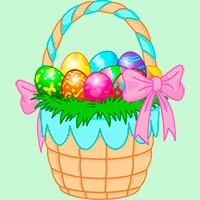 Easter basket coloring pages