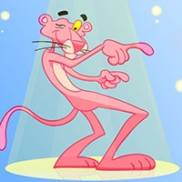 Pink panther cartoon coloring pages
