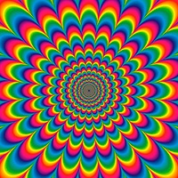 Psychedelic coloring pages