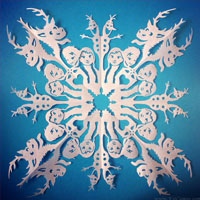 Snowflake coloring pages