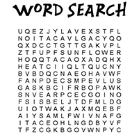 Word searches coloring pages