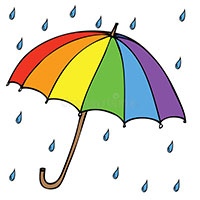 Umbrella Coloring Pages