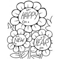 New Year's coloring pages