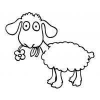 Goat and sheep 2015 New Year coloring pages