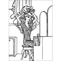 Barbie fashionmonger coloring pages