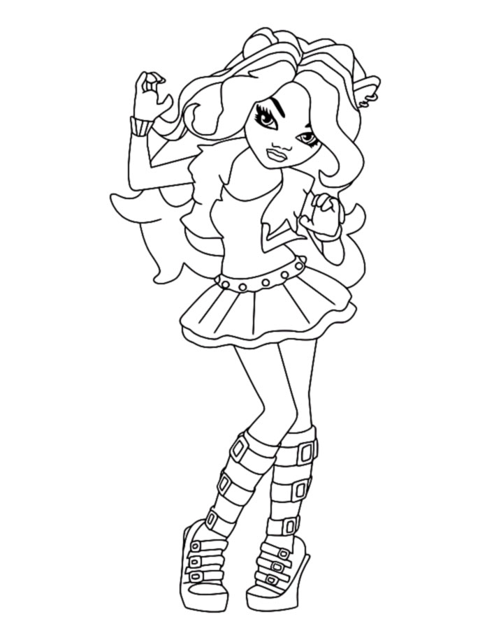 Monster High coloring pages - Clawdeen Wolf
