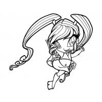Winx Pixie coloring pages