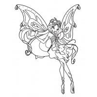 Winx Flora coloring pages