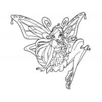 Winx Bloom for girls coloring pages