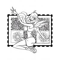 Winx Bloom for girls coloring pages