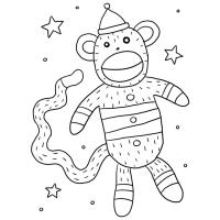 Coloring for the new year 2016 monkeys