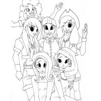Equestria Girls coloring pages