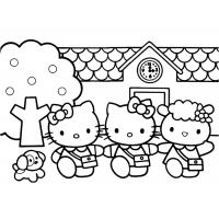 Hello Kitty coloring pages