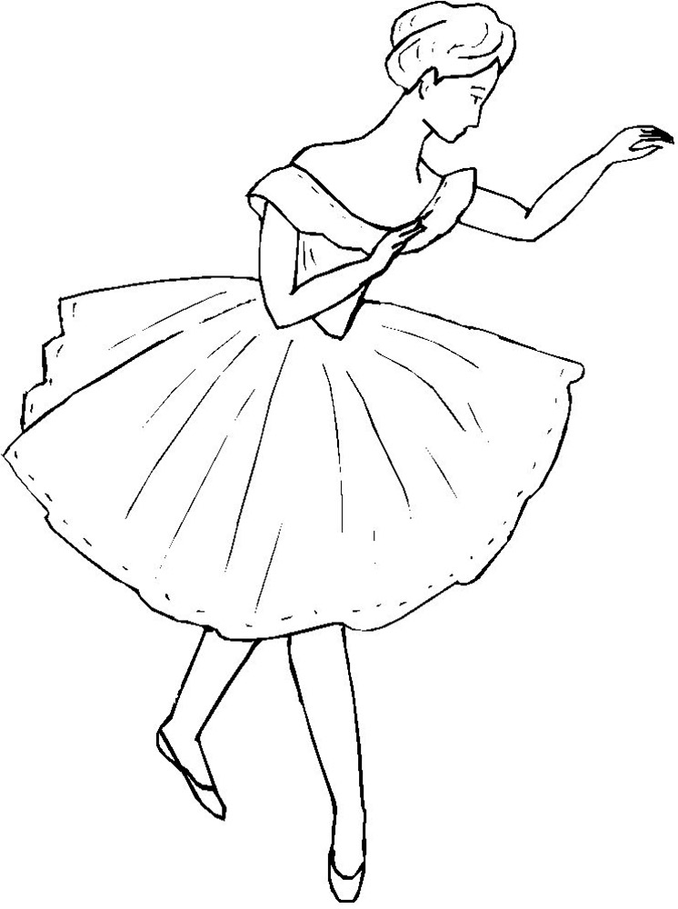 Ballet and Dancing Coloring Pages