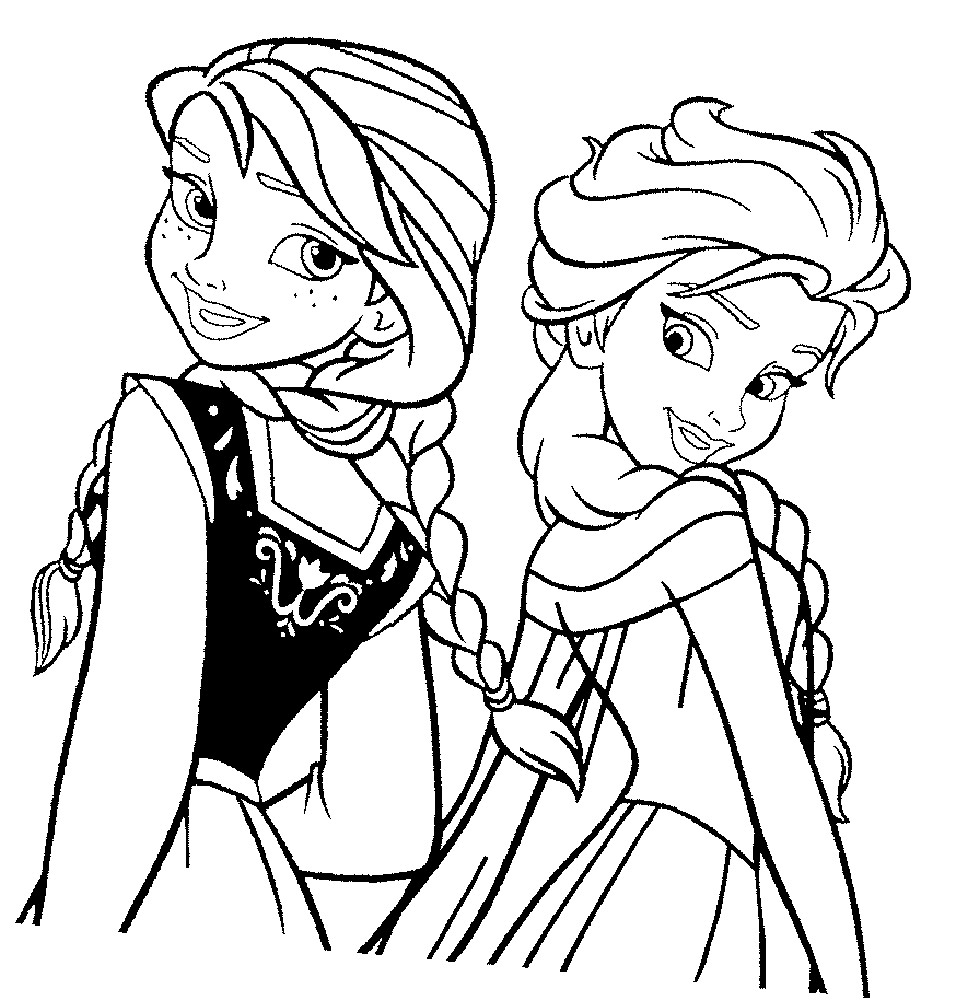 Printable Coloring Page Elsa