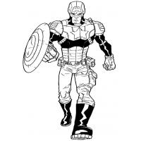 Captain america coloring pages