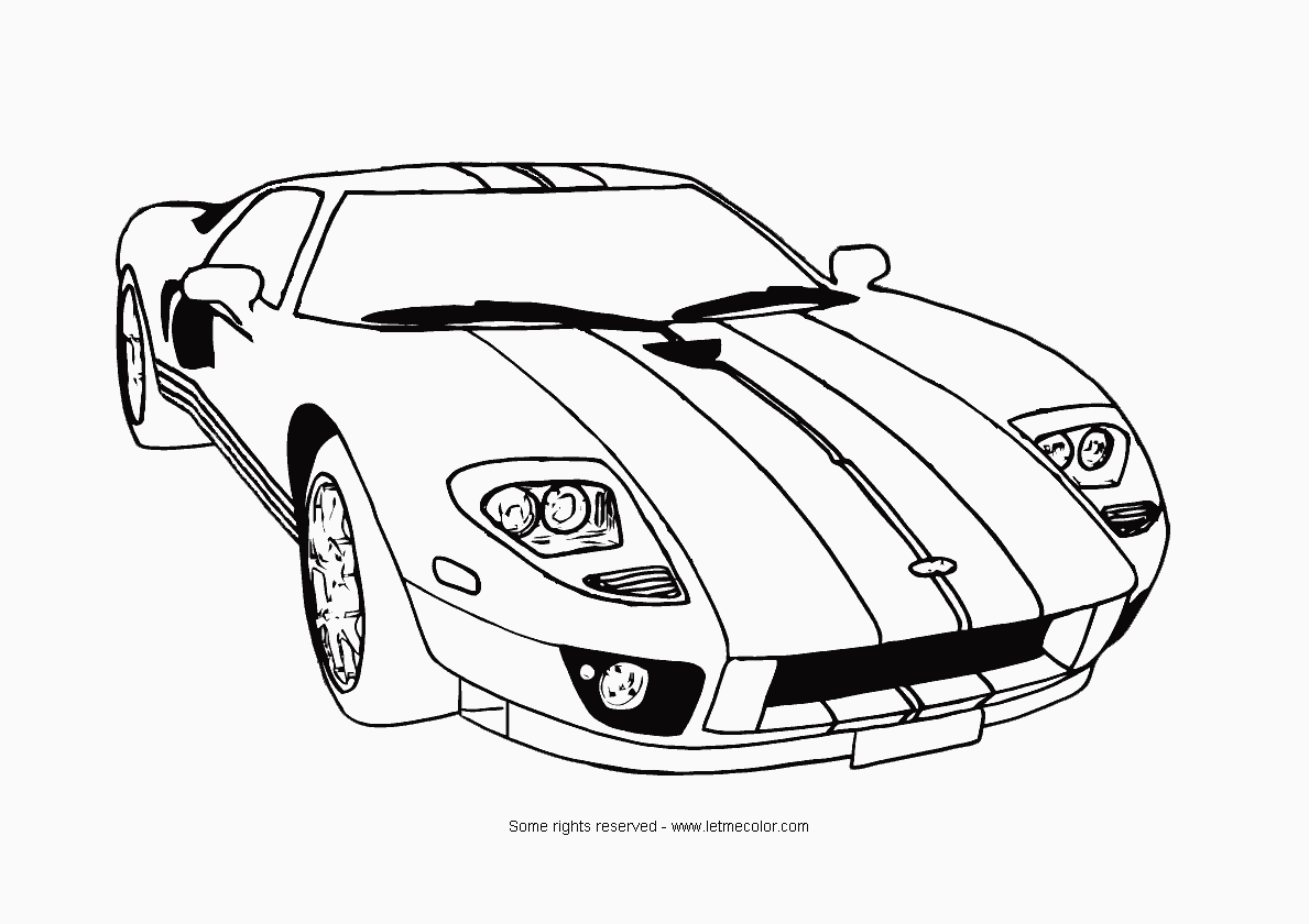 muscle car coloring pages 3
