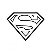 Superman logo coloring pages