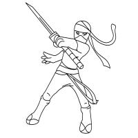 Ninja coloring pages
