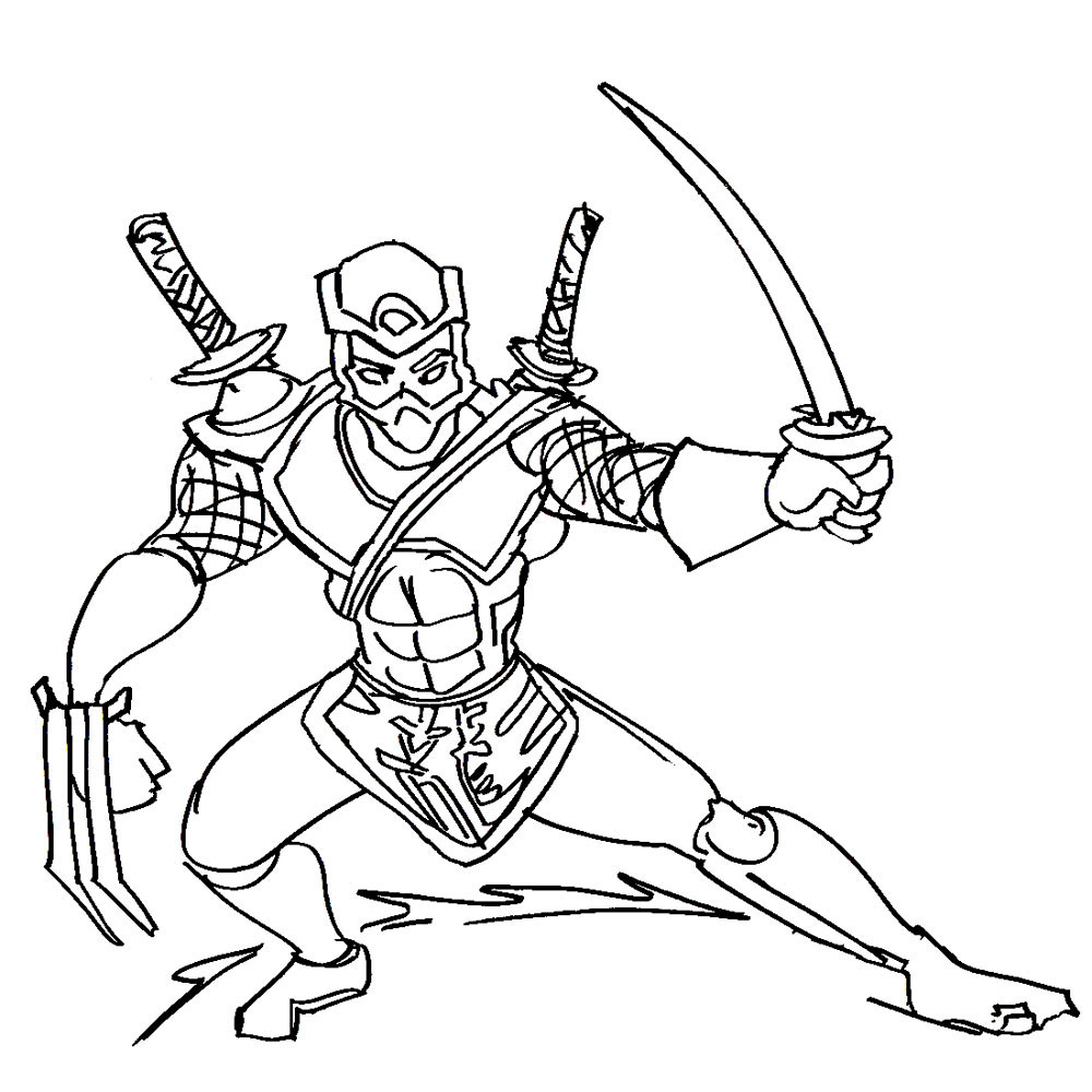 ninja coloring pages printable free printable ninja