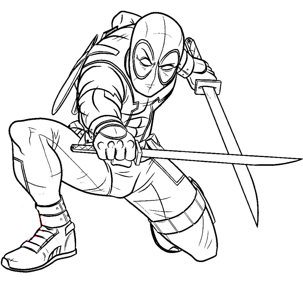 Deadpool Coloring Pages Printable Printable Word Searches
