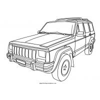 Jeep coloring pages