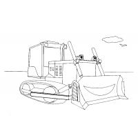 Construction vehicles coloring pages