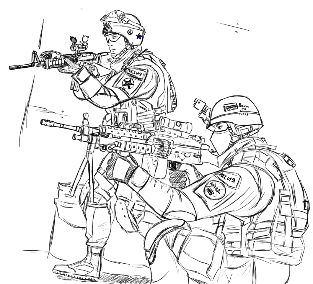 Military coloring pages