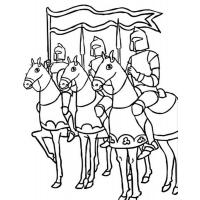 Knight coloring pages