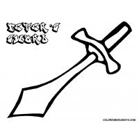 Sword coloring pages