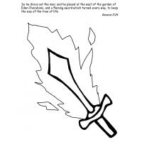 Sword coloring pages