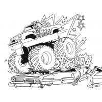 Monster truck coloring pages