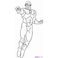 Green lantern coloring pages