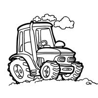 Tractor coloring pages