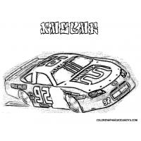 Nascar coloring pages