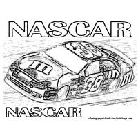 Nascar coloring pages