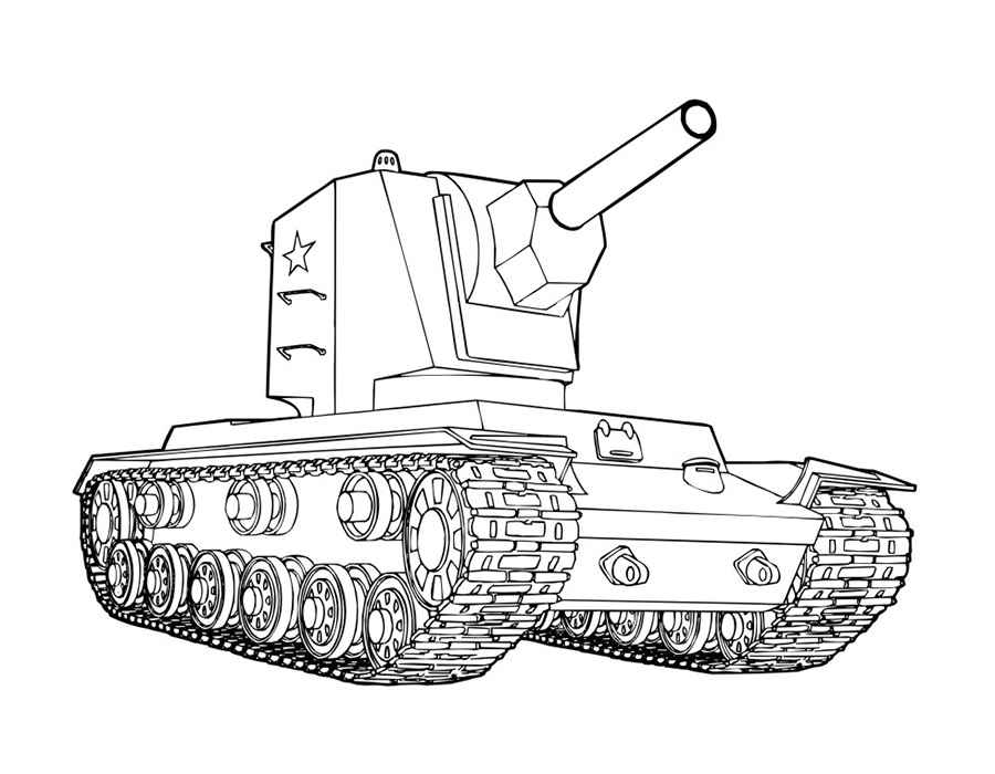 Tank coloring pages