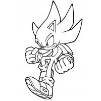 Super Sonic coloring pages