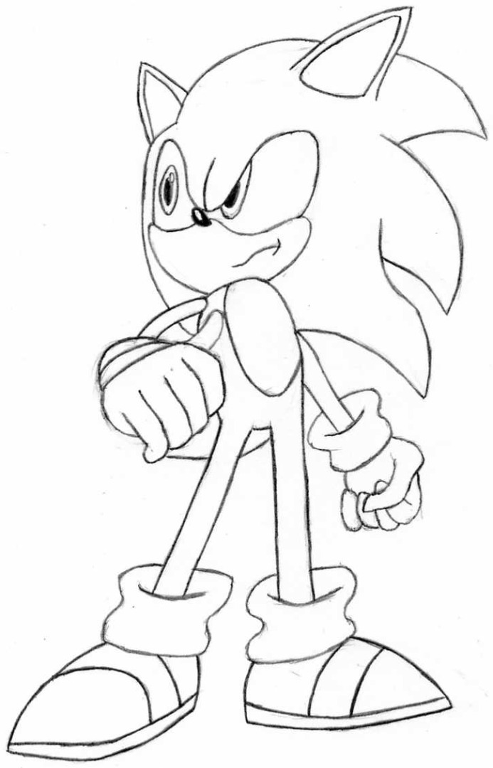 Super Sonic Coloring Pages