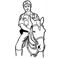 Police officer coloring pages